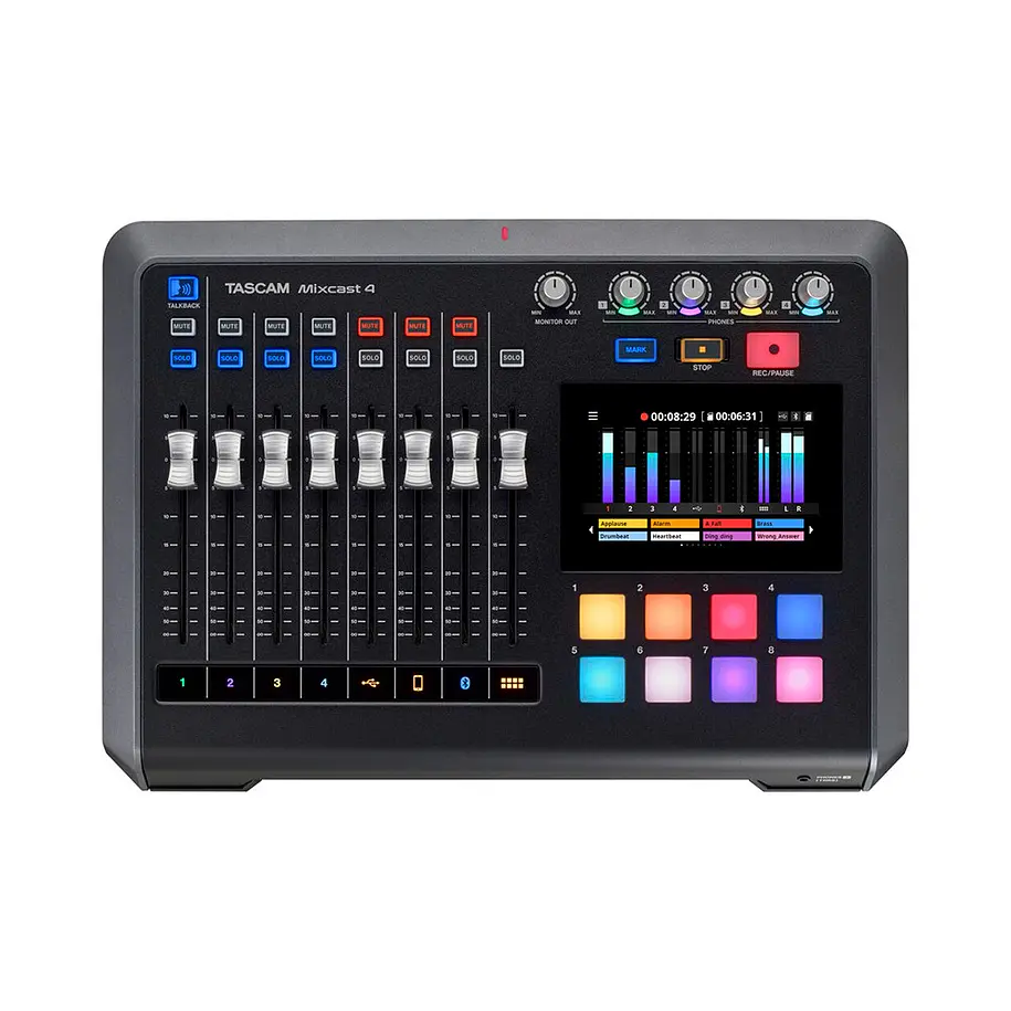 Tascam Mixcast 4 Mexclador y Grabador de Audio 1