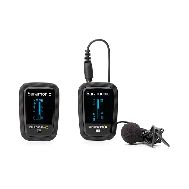 Saramonic Blink 500 ProX B1 Sistema de micrófono Omni Lavalier inalámbrico con montaje para cámara digital (negro, 2,4 GHz) 1