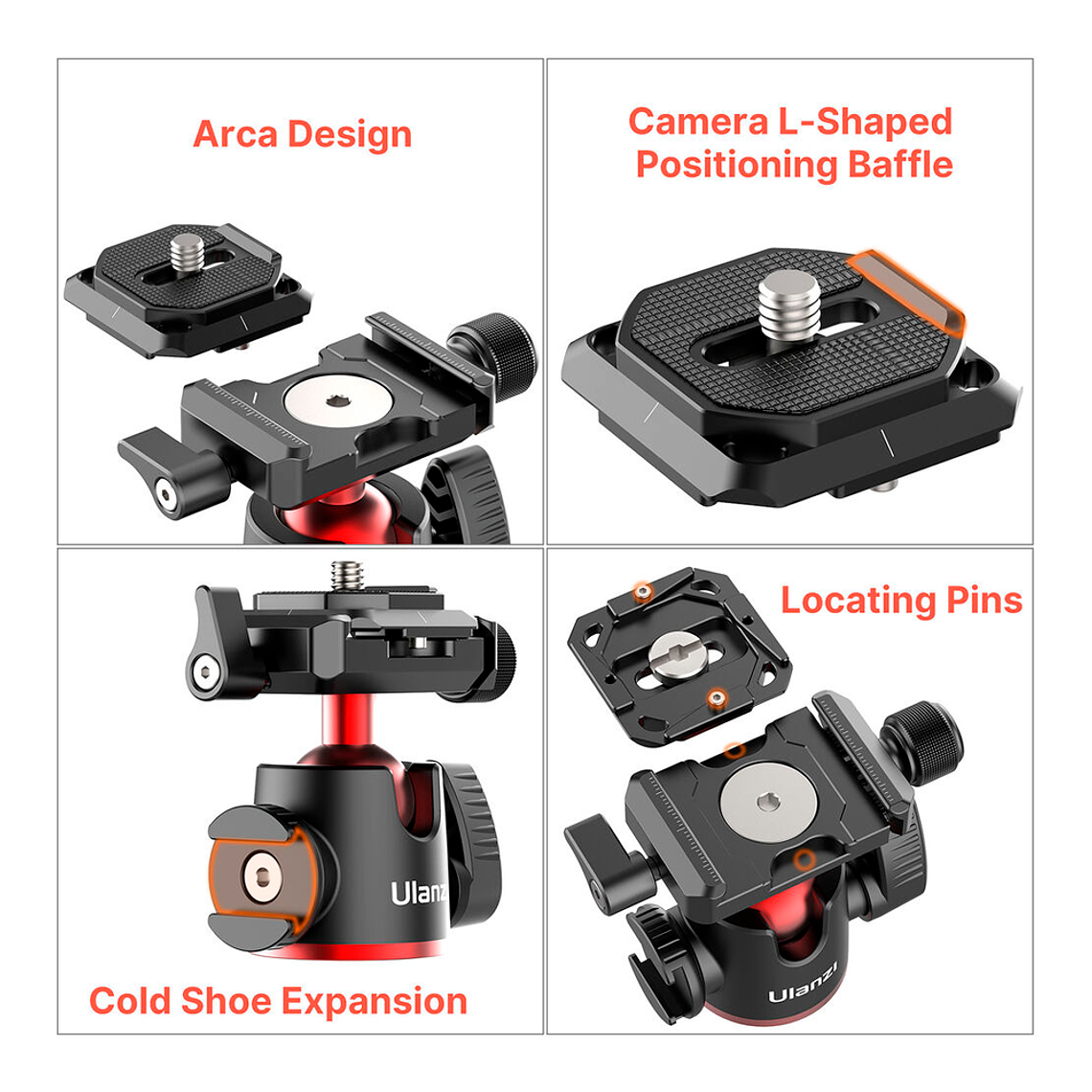 Ulanzi MT-32 Trípode Flexible Metal Octopus Galleta de Montura Arca 12