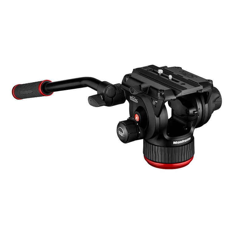 Manfrotto 504X Cabezal de video fluido y trípode de aluminio 645 FAST con esparcidor de nivel medio 2