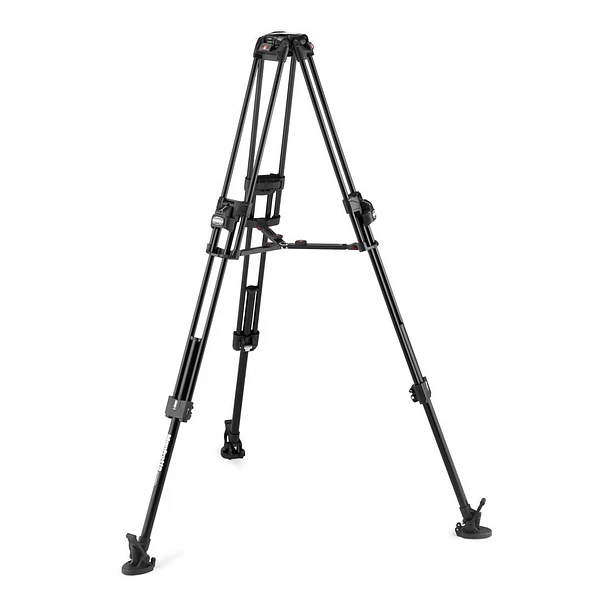 Manfrotto 504X Cabezal de video fluido y trípode de aluminio 645 FAST con esparcidor de nivel medio 4
