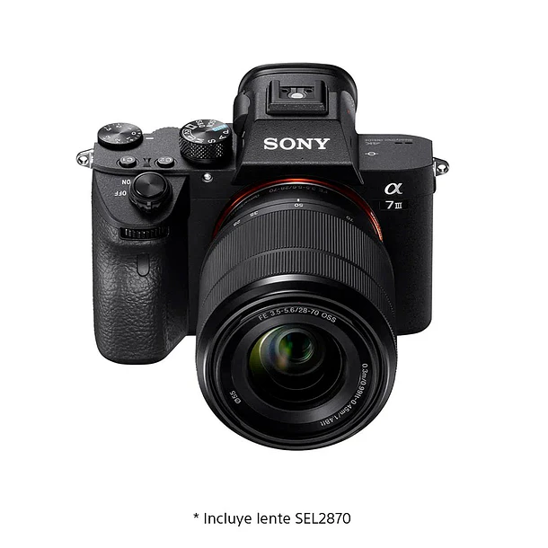 Sony Alpha 7 III Cámara Con Sensor de Imagen Full-Frame de 35 mm + lente de zoom de 28-70 mm (ILCE-7M3M/BQE38) 1