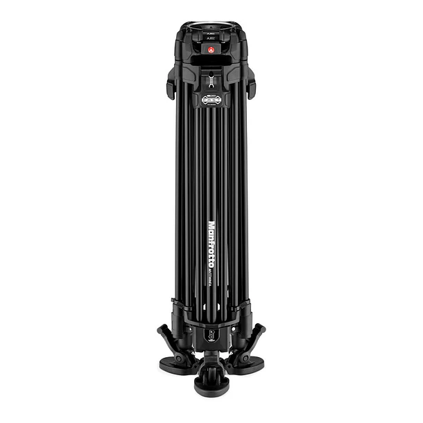 Manfrotto 504X Cabezal de video fluido y trípode de aluminio 645 FAST con esparcidor de nivel medio 5