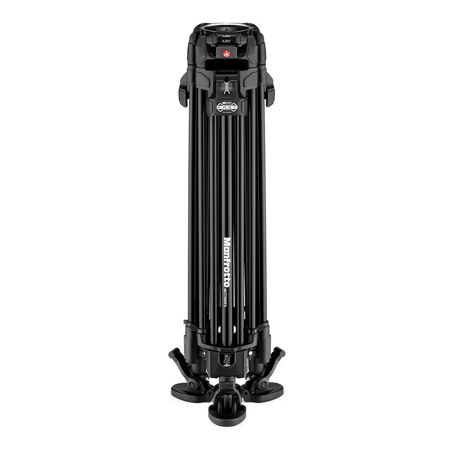 Manfrotto 504X Cabezal de video fluido y trípode de aluminio 645 FAST con esparcidor de nivel medio 5