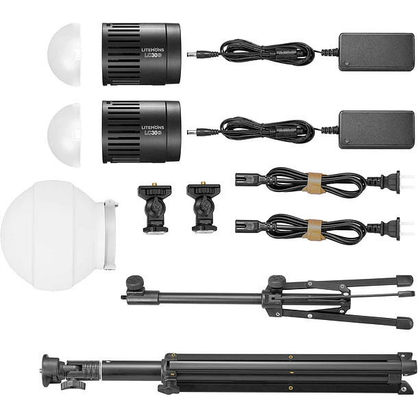 Godox LC30D-K2 Kit de 2 Luces Mini LED Para Bodegones o Foto de Productos 1
