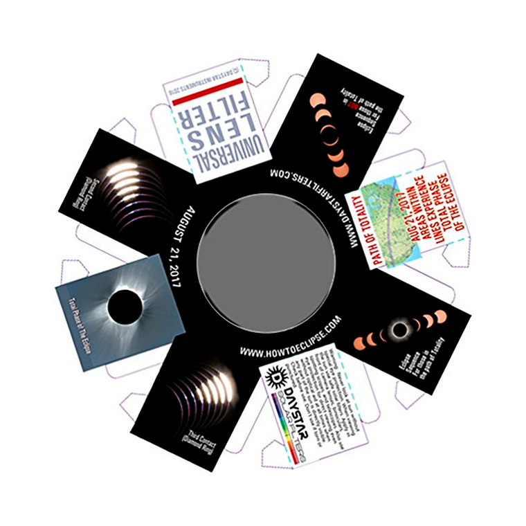 Filtro Solar Permite Fotografiar el Sol Con Seguridad Para Lentes Diámetro Hasta 89mm de Cartón y Film 8