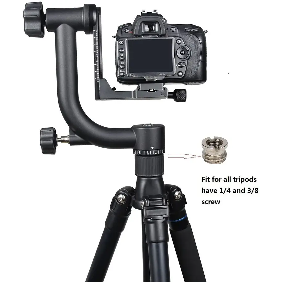 Fancier Cabezal Gimbal Soporta 14 kg Ideal Para Lentes Grandes 3