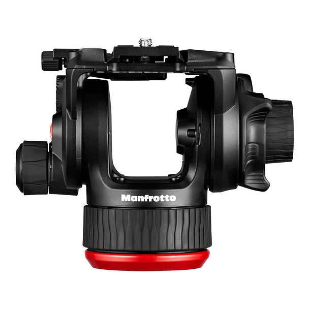 Manfrotto 504X Cabezal de video fluido y trípode de aluminio 645 FAST con esparcidor de nivel medio 11