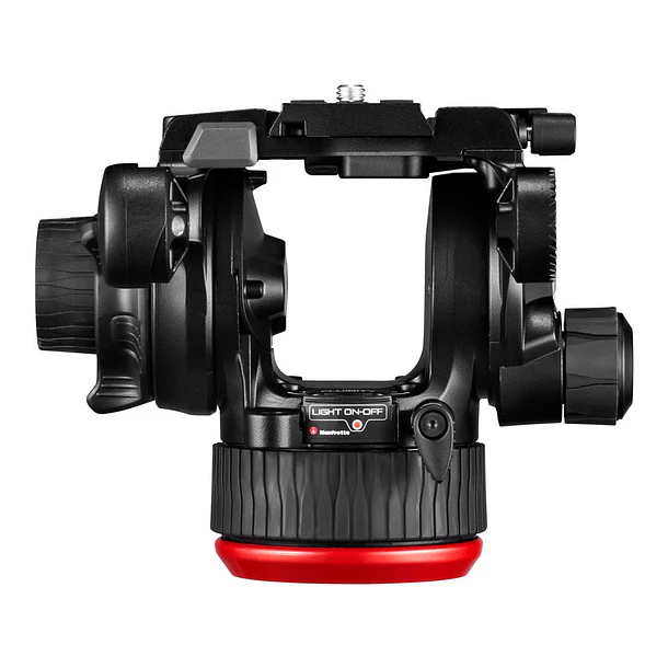Manfrotto 504X Cabezal de video fluido y trípode de aluminio 645 FAST con esparcidor de nivel medio 12