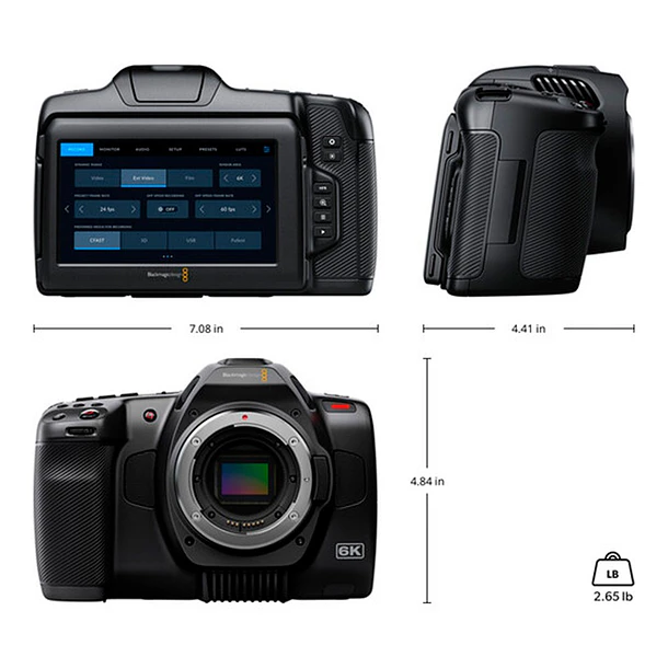 Blackmagic Design Pocket Cinema Camera 6K G2 (solo cuerpo) 9