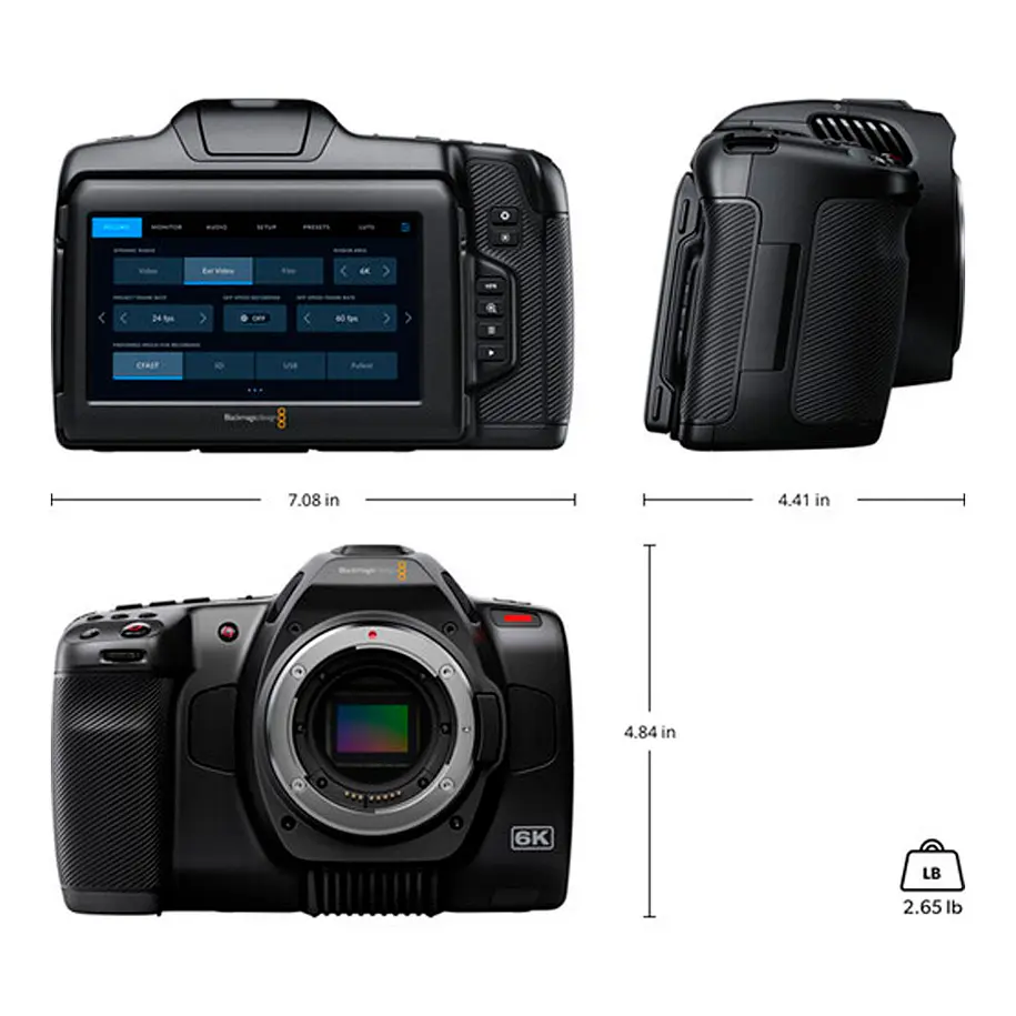 Blackmagic Design Pocket Cinema Camera 6K G2 (solo cuerpo) 9
