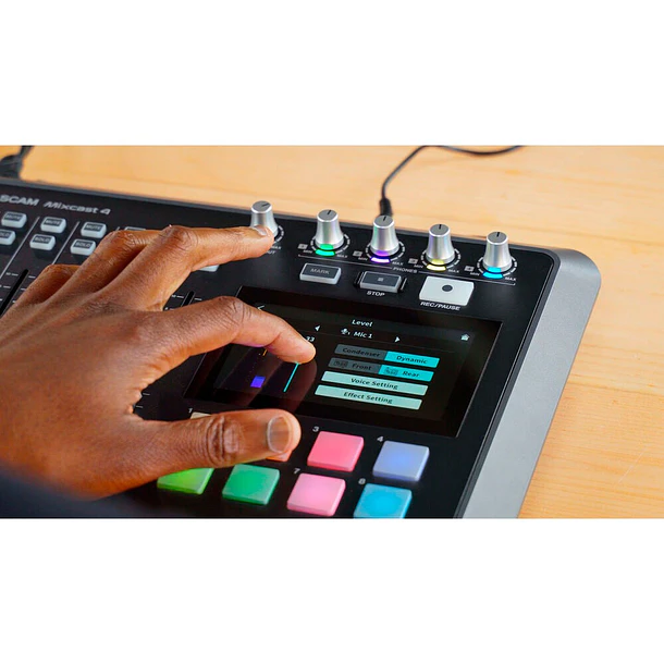 Tascam Mixcast 4 Mexclador y Grabador de Audio 14