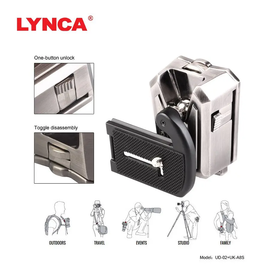 Lynca UDK-11D Cinturón Para Cámara y Accesorios 5