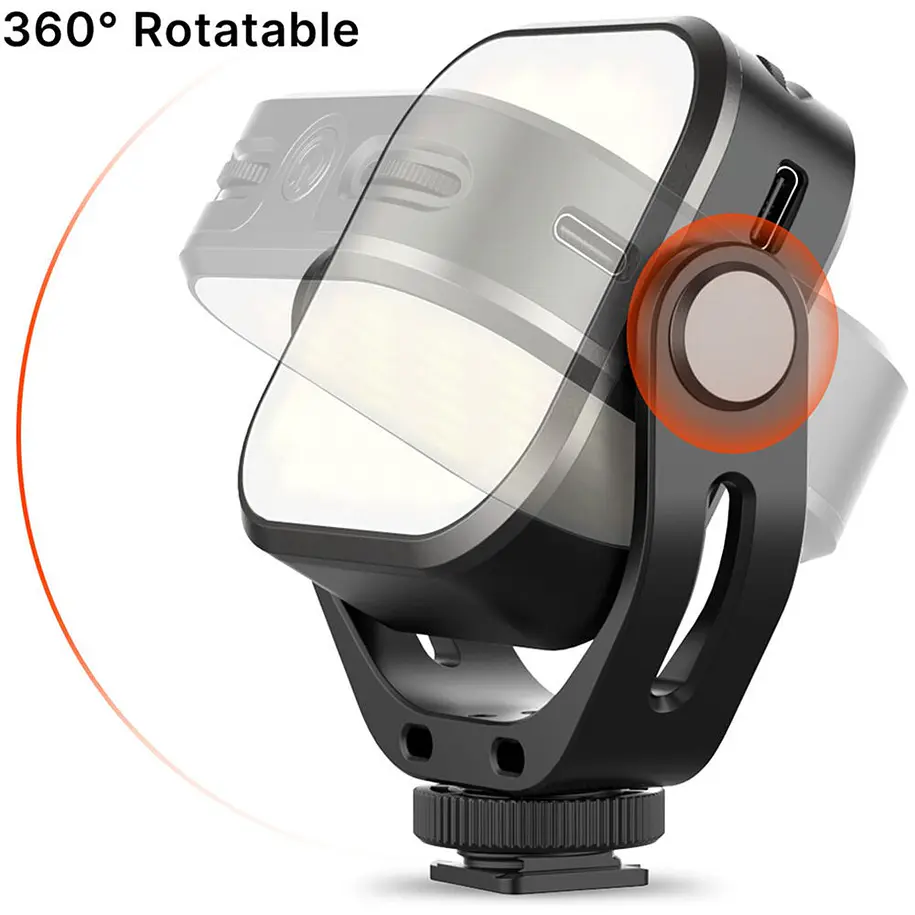 Vijim VL66 Luz Led Pequeña Rota en 360° 3200-6500K 14