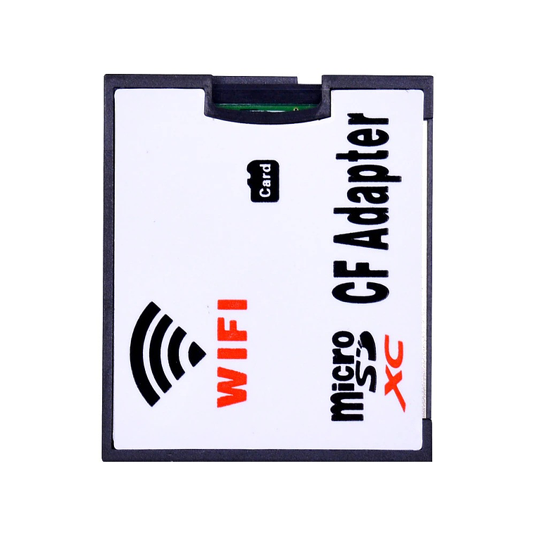 Adaptador Micro SD - Compact Flash con WIFI  Para Equipos Que Usan Memoria CF 10