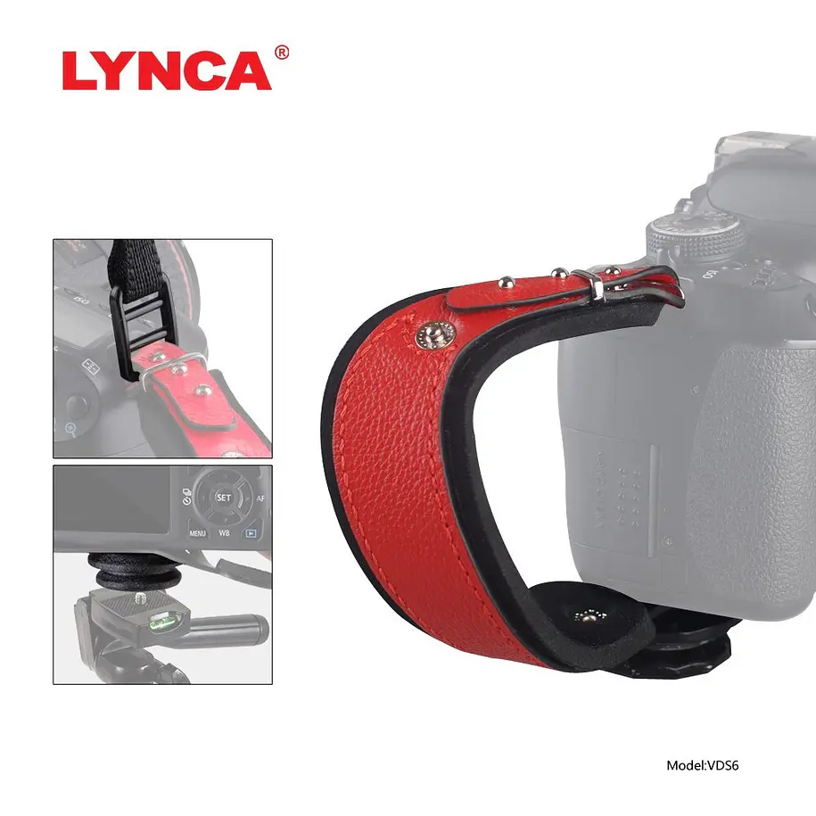 Lynca VDS6 Correa de Mano de Silicona y Cuero Sintético Naranjo 8