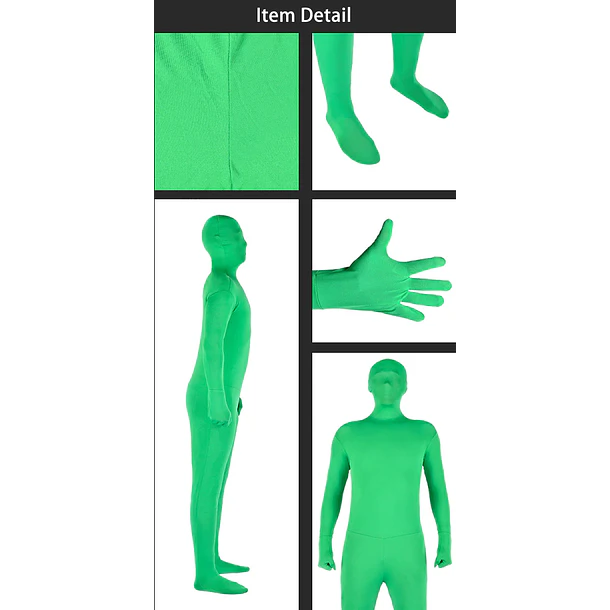Traje Chroma Para Efectos Especiales Talla XL 3