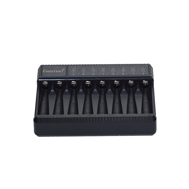 Iluminus Cargador de 8 Pilas AA y AAA 1