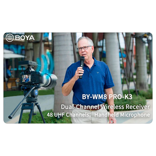 Boya BY-WM8 Pro-K3 Micrófono Inalámbrico de Mano 5