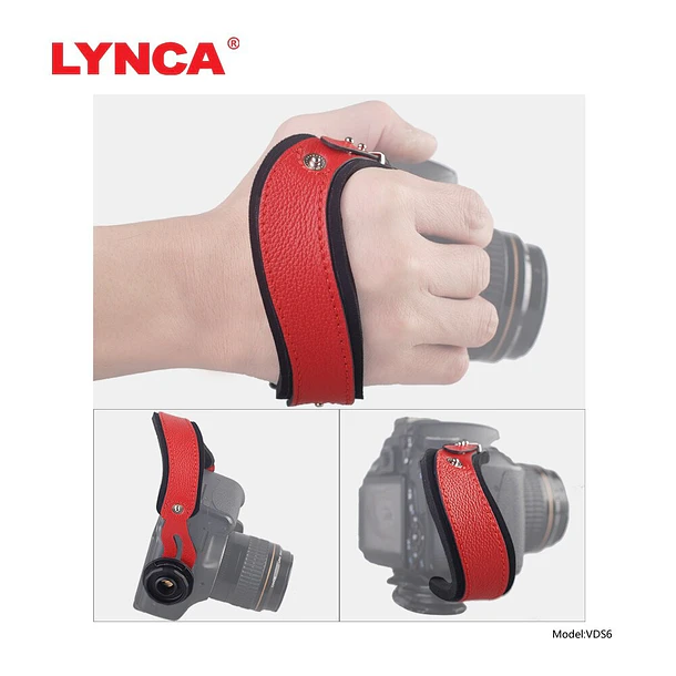 Lynca VDS6 Correa de Mano de Silicona y Cuero Sintético Naranjo 9