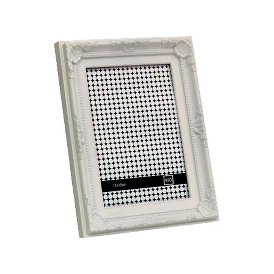 Vgo Marco Plástico Vintage blanco para fotos de 20x25 cms 1