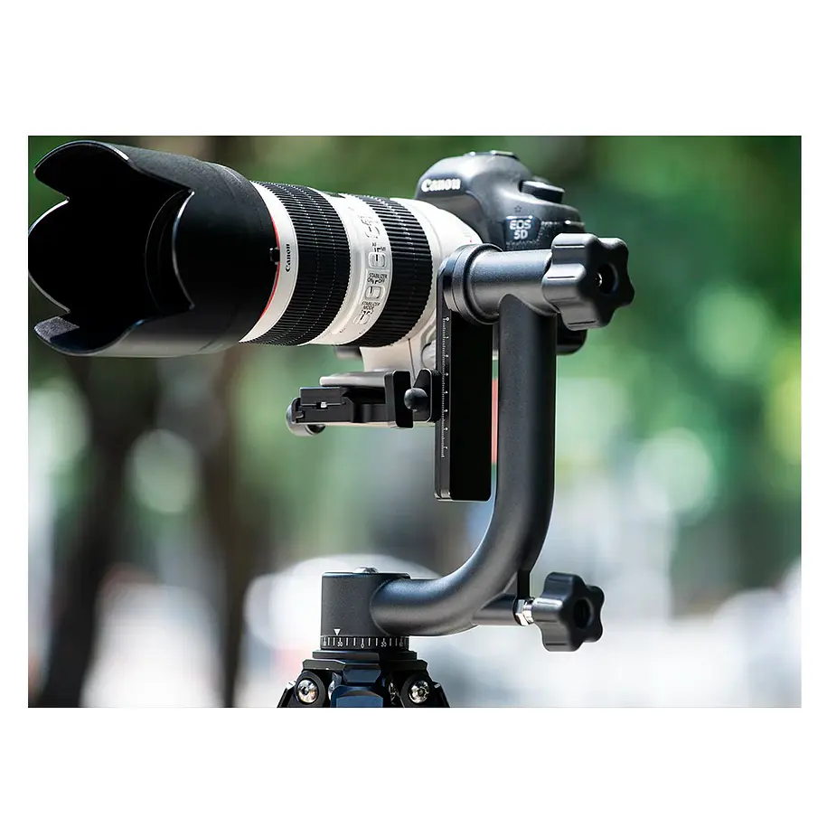 Fancier Cabezal Gimbal Soporta 14 kg Ideal Para Lentes Grandes 12