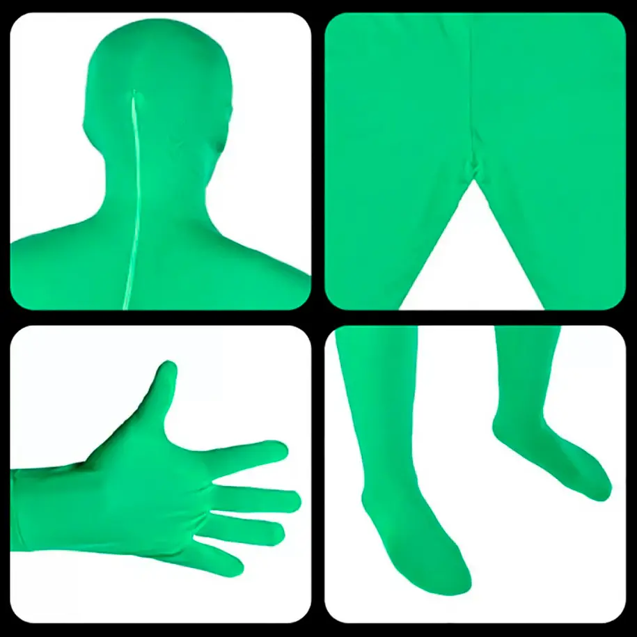 Traje Chroma Para Efectos Especiales Talla XL 5