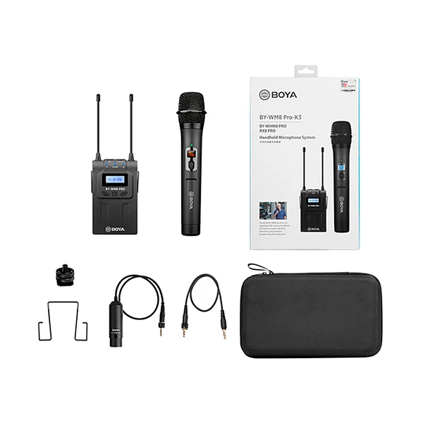 Boya BY-WM8 Pro-K3 Micrófono Inalámbrico de Mano 7