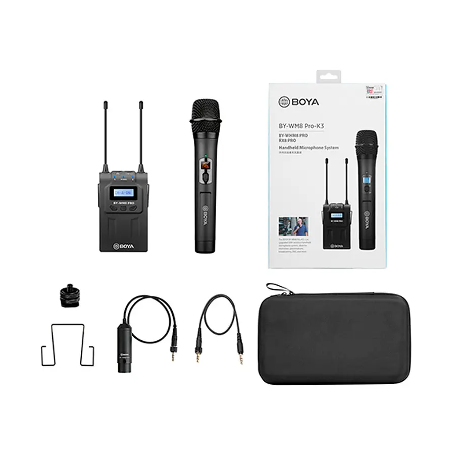 Boya BY-WM8 Pro-K3 Micrófono Inalámbrico de Mano 7