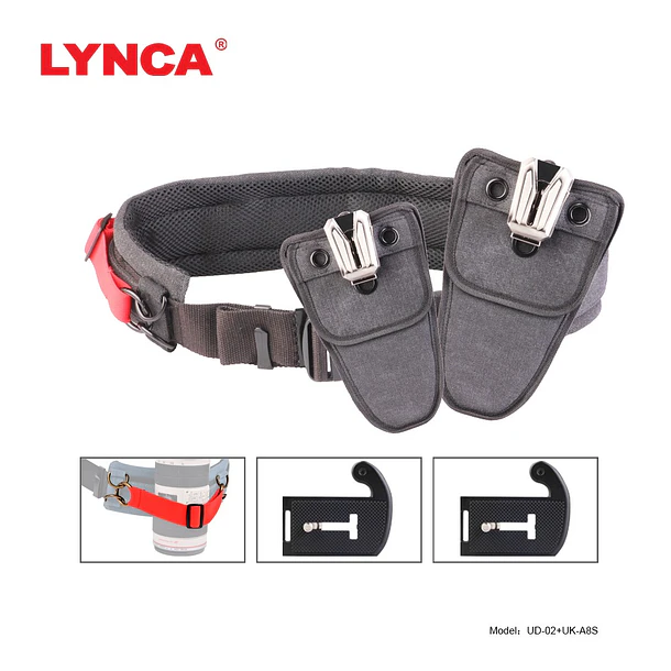 Lynca UDK-22S Cinturón Doble Para Cámara y Accesorios 9