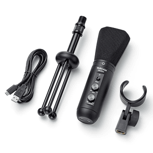 Tascam TM250U Micrófono Condensador Conector USB-C Ideal Para Podcast