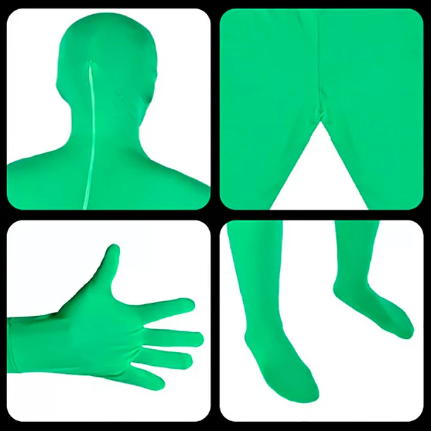 Traje Chroma Para Efectos Especiales Talla L 3