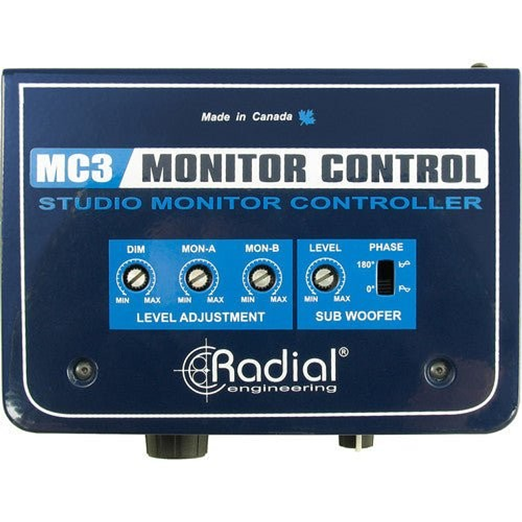 Radial MC3 - Controlador de monitor de estudio con amplificador de auriculares 1
