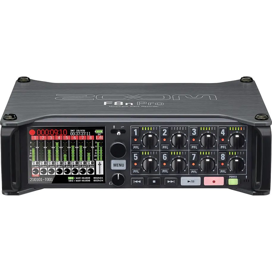 Zoom F8n Pro 8 Entradas / 10 Canales Grabadora de Campo 32Bits y Coma Flotante 3