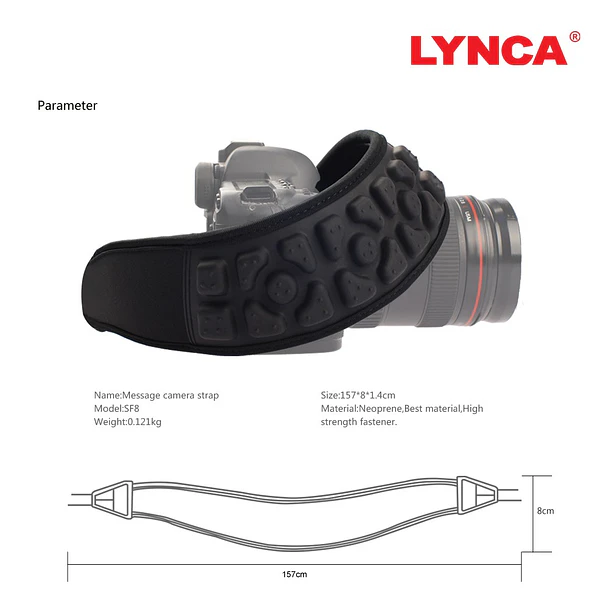 Lensgo sf8 Correa de Silicona Con Broches Desmontable 10