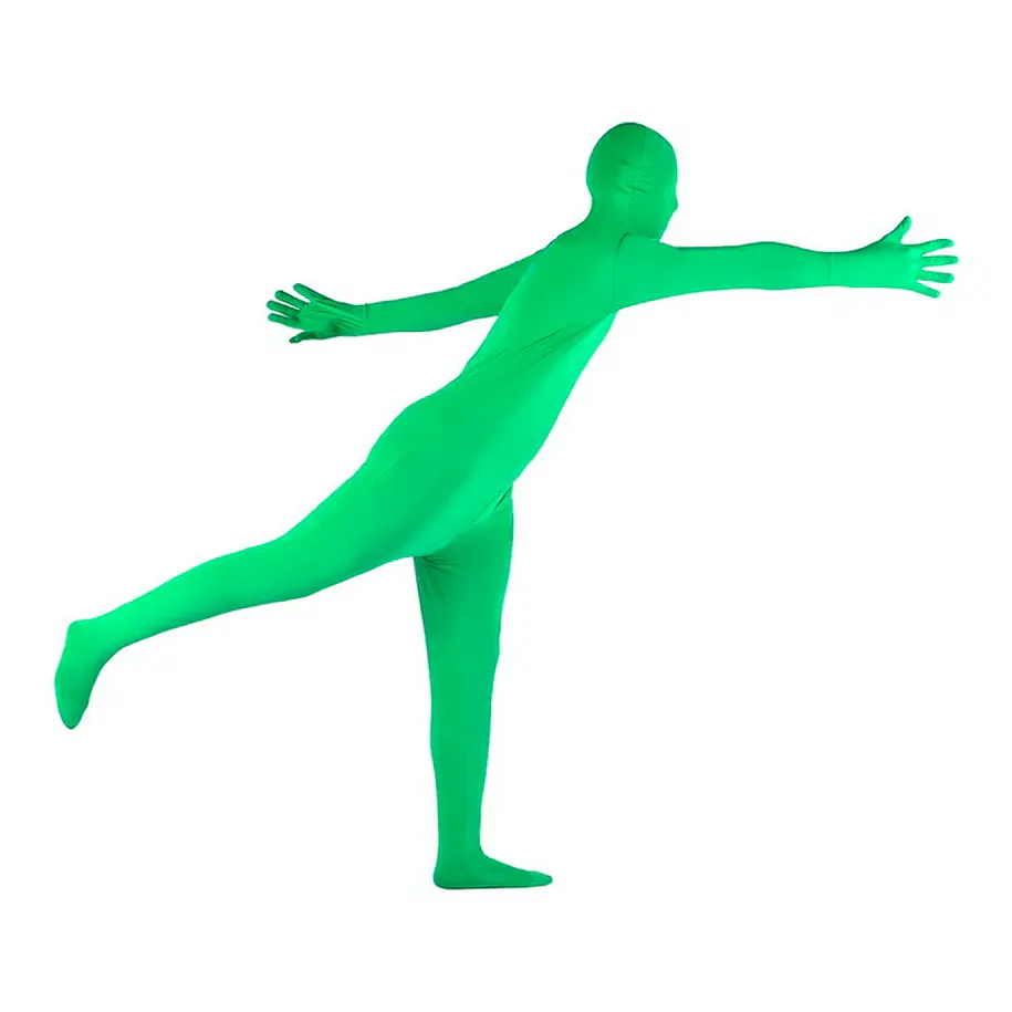 Traje Chroma Para Efectos Especiales Talla L 11