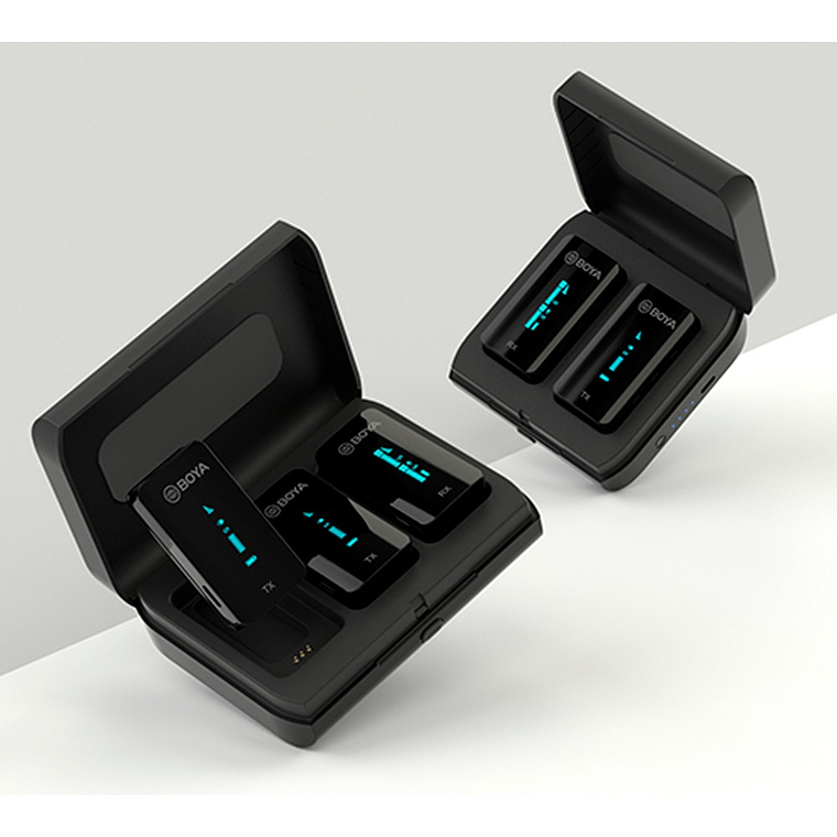 Boya BY-XM6-K1 Kit de Micrófono Inalámbrico Compacto con un estuche de carga portátil 3