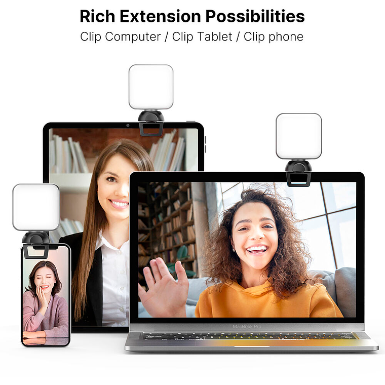 Vijim CL04 Lámpara de Leds Para Video Llamadas 16