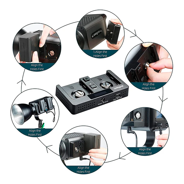 Weeylite WB2 Adaptador de Baterias para Ninja 200/300 con USB-C 3