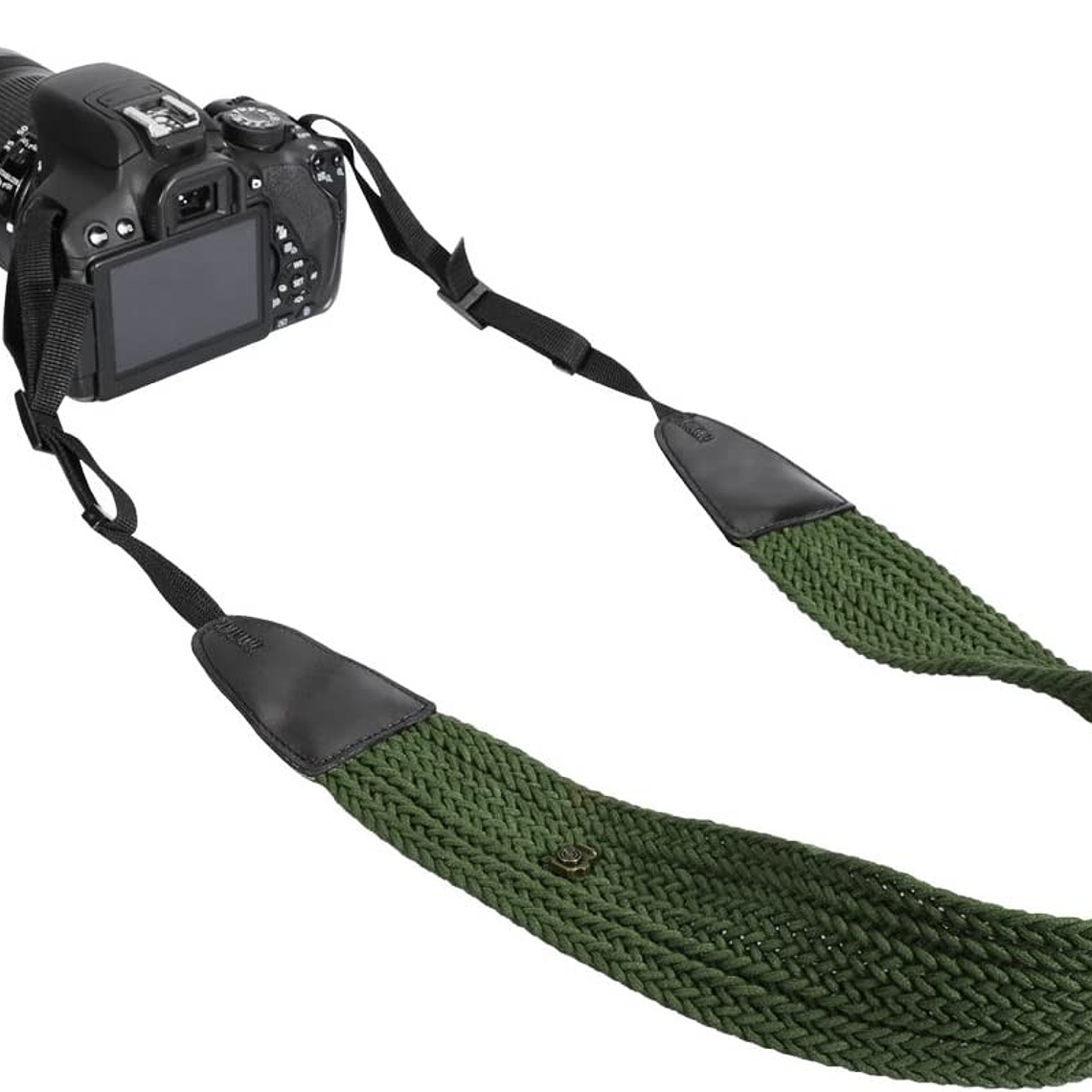 Lynca LS-02K Correa Para Cámaras Tejida Verde 3