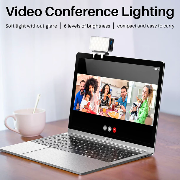 VIJIM CL08 Luz Para Video Conferencias con soporte de abrazadera 13