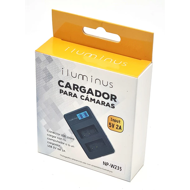 Iluminus Cargador Doble Para Baterías Fujifilm NP-W235 2