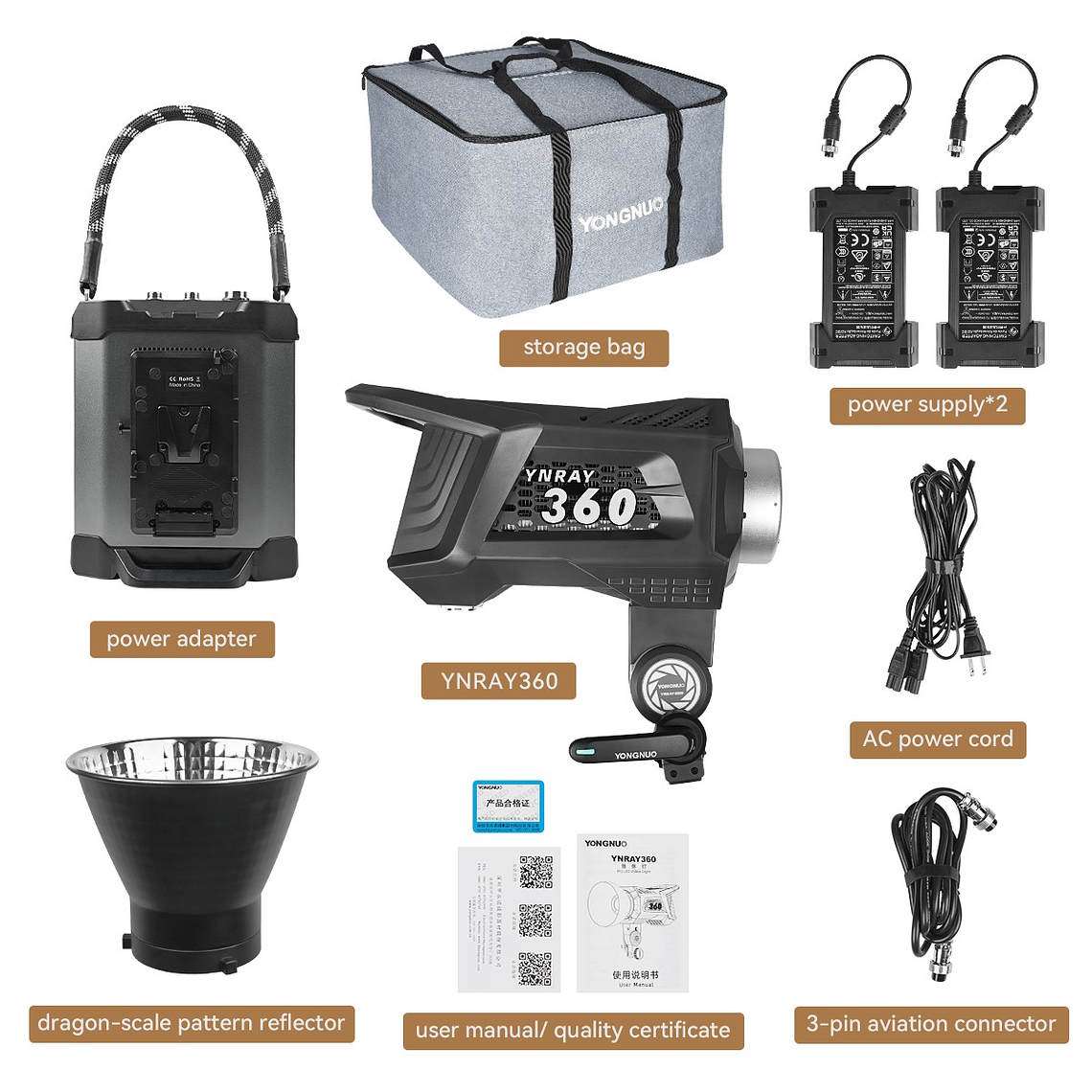 Yongnuo YNRAY360 Daylight Cañon Led Para Foto y Video 6