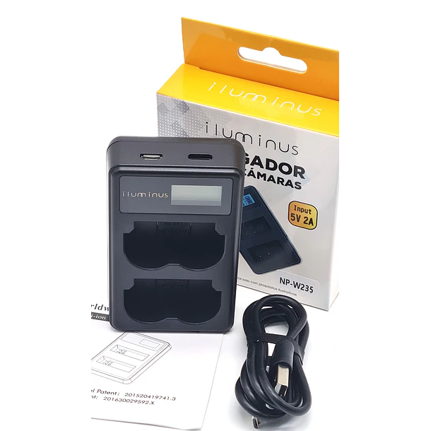 Iluminus Cargador Doble Para Baterías Fujifilm NP-W235 5