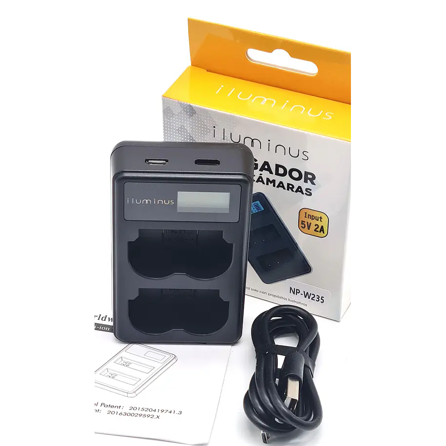 Iluminus Cargador Doble Para Baterías Fujifilm NP-W235 5