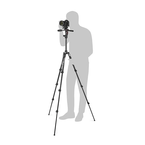Manfrotto Mkbfrla4bk-3w Trípode Para Fotografía y Video Con Cabezal Fluido 2