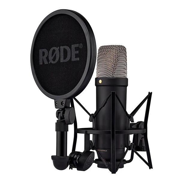 RODE NT1 Micrófono XLR/USB de condensador cardioide de diafragma grande (negro) 5th Generation 1
