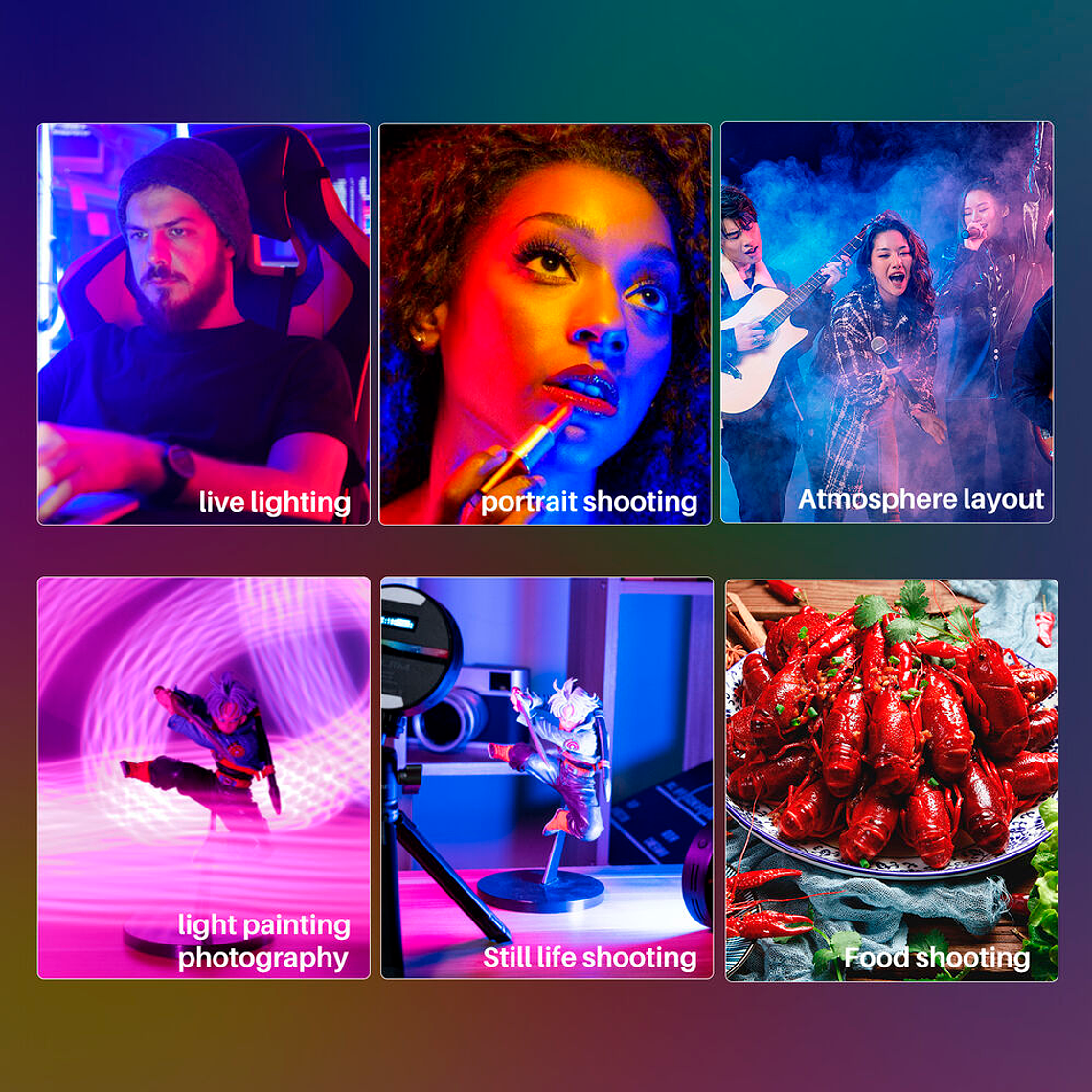 Ulanzi R66 Lámpara de Leds Circular RGB Portátil Con Batería Interna 4