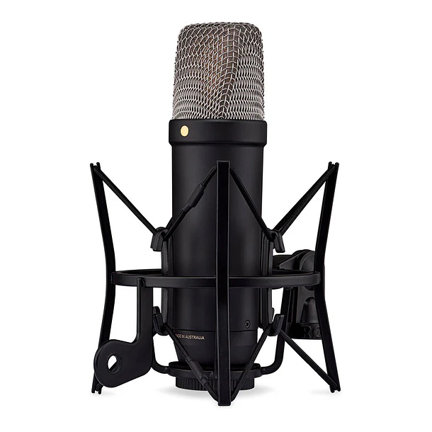 RODE NT1 Micrófono XLR/USB de condensador cardioide de diafragma grande (negro) 5th Generation 3