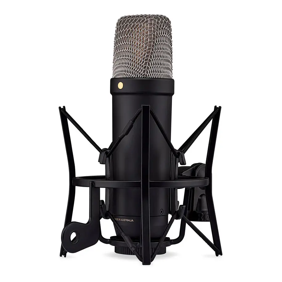 RODE NT1 Micrófono XLR/USB de condensador cardioide de diafragma grande (negro) 5th Generation 3
